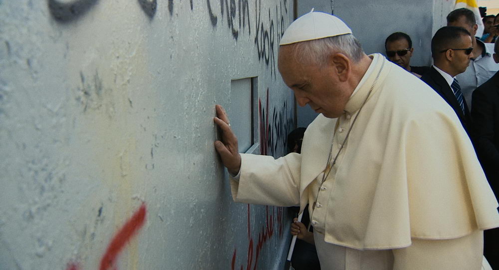 Auch ein Mann der Bilder: Papst Franziskus (UPI)