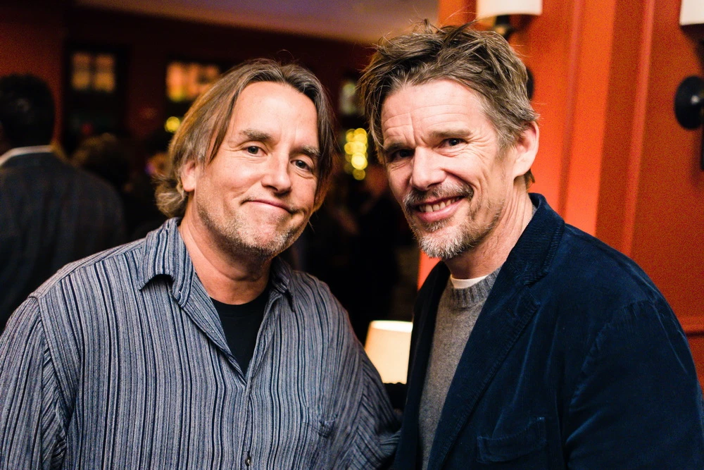 Linklater (l.) mit Ethan Hawke bei der Filmpremiere