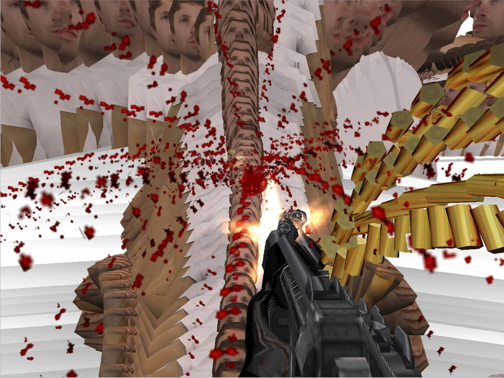 Lief in der "Machinima"-Reihe: "Adam Killer" von Brody Condon, USA, 1999