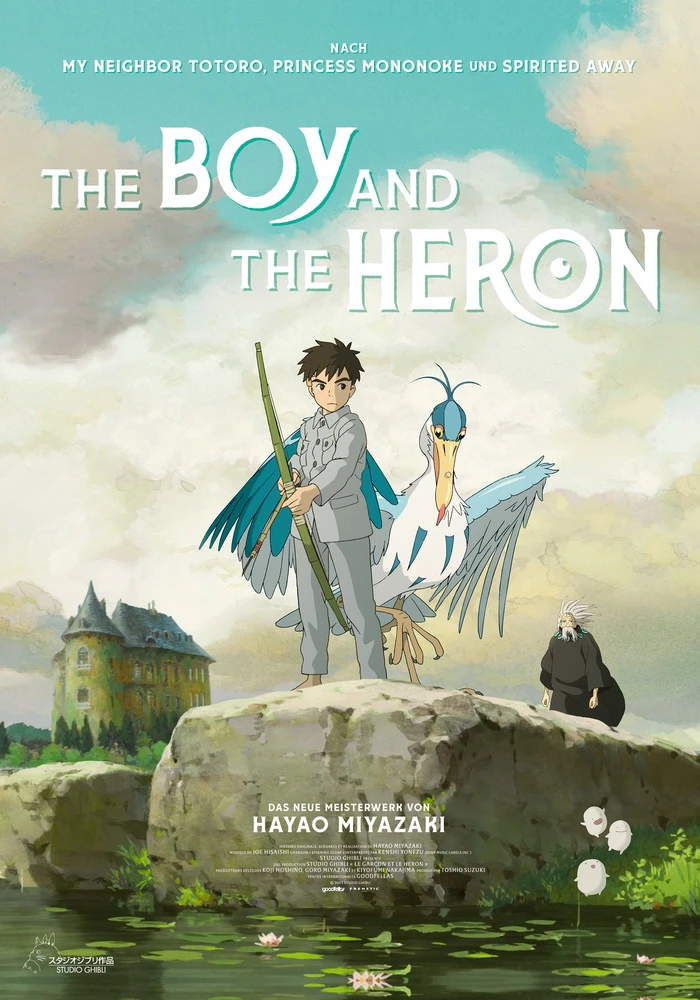 „Der Junge und der Reiher“ läuft ab 4.1.2024 in den deutschen Kinos.
