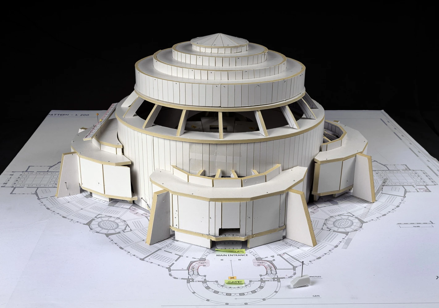 Das Modell für die Arena (Modellbau: Thorsten Klein;  © Deutsche Kinemathek - Uli-Hanisch-Archiv)